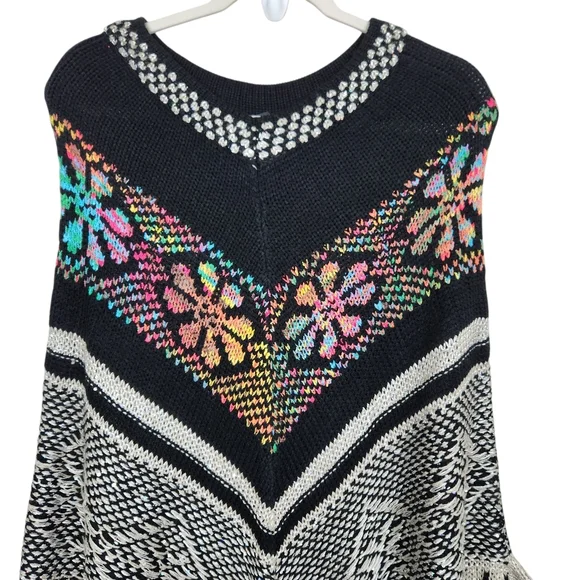 Alberto Makali New York Knit Shawl Metallic Glitter Tie Dye Womens Size L/XL - Picture 4 of 12